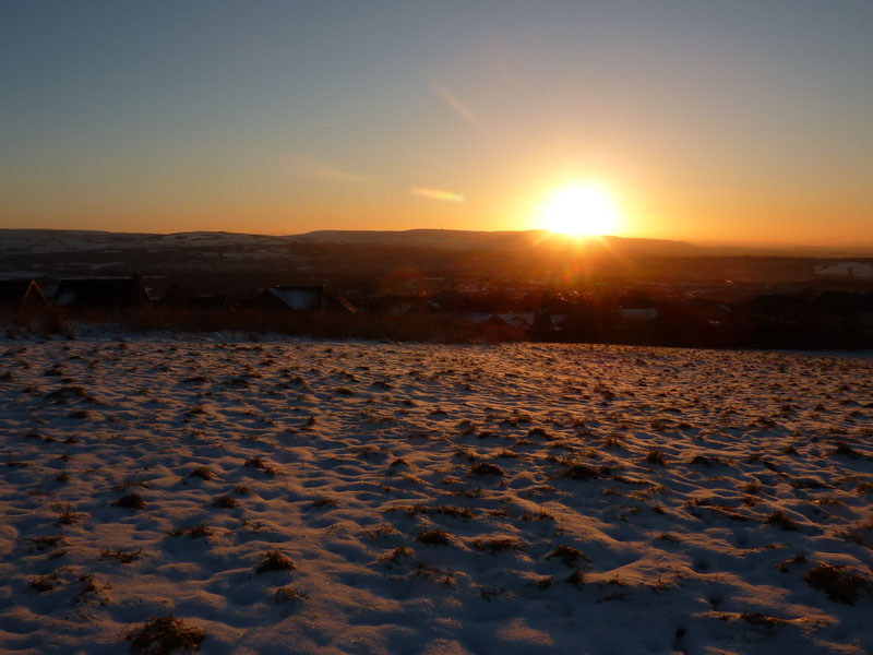 Sunset over Burnley